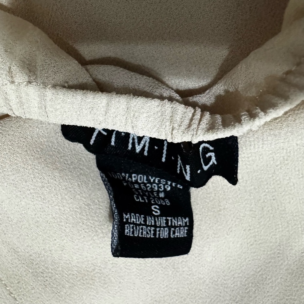 Timing Cream Halter Top - Picture 3 of 3